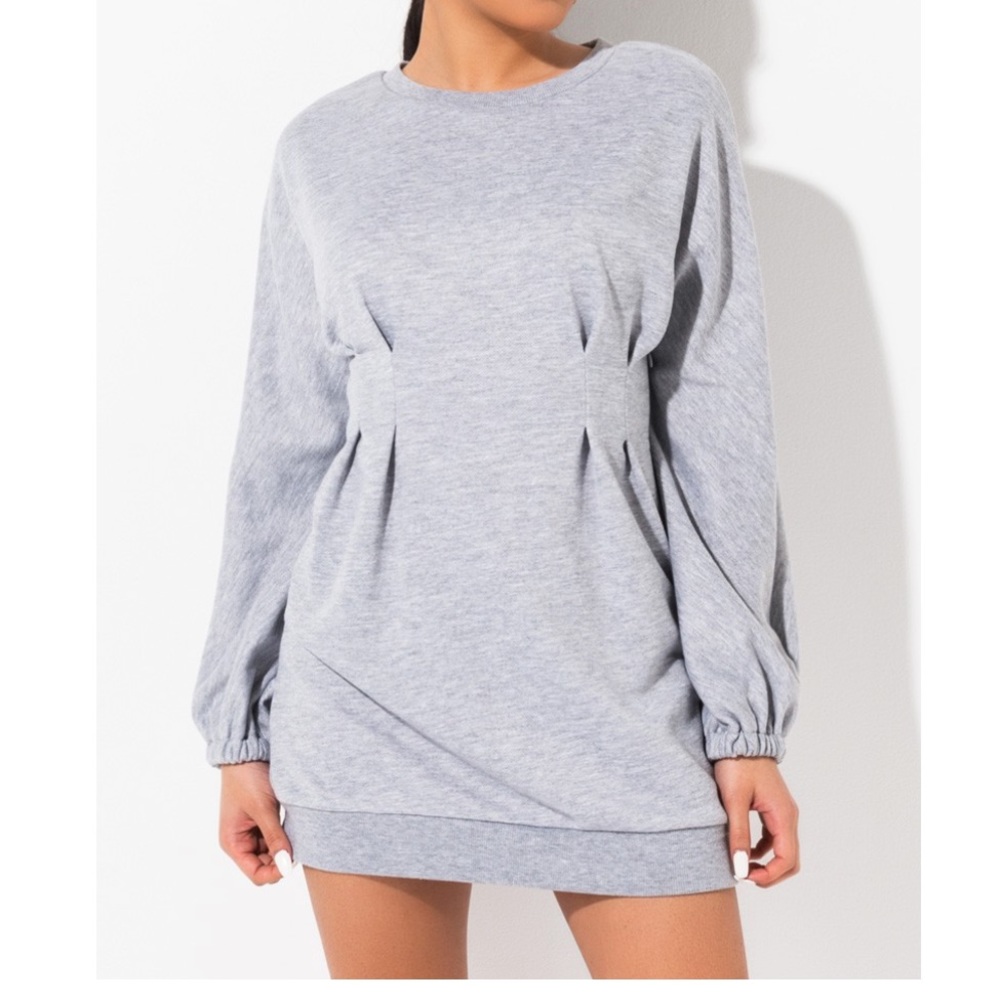 Cinched waist sweater